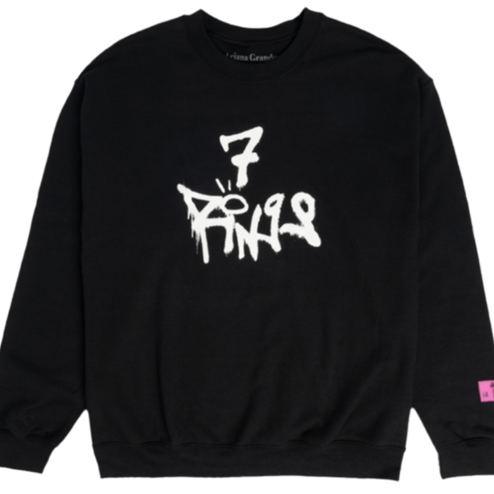 Ariana Grande  7 Rings Tag Thank U, Next Crewneck Size XL